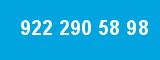 922 290 58 98 922 290 58 98